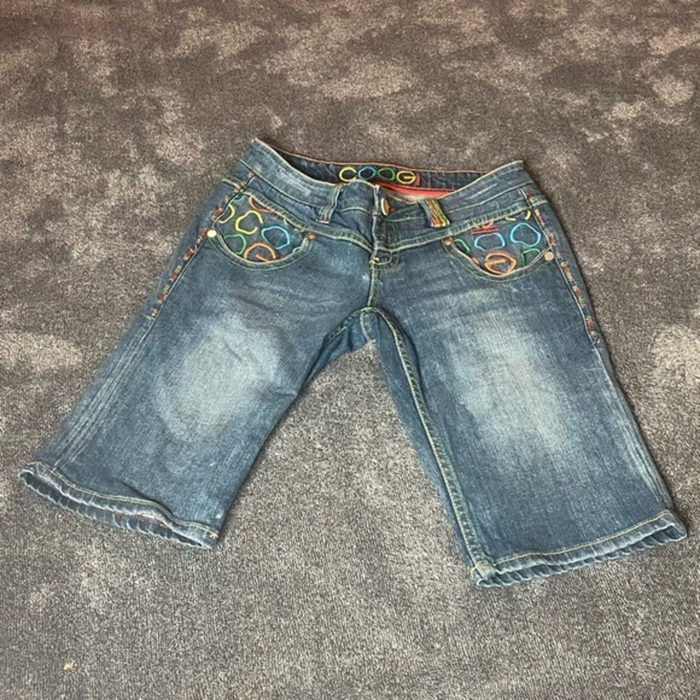 VINTAGE COOGI colorful rainbow‎ shorts ( 7/8 )